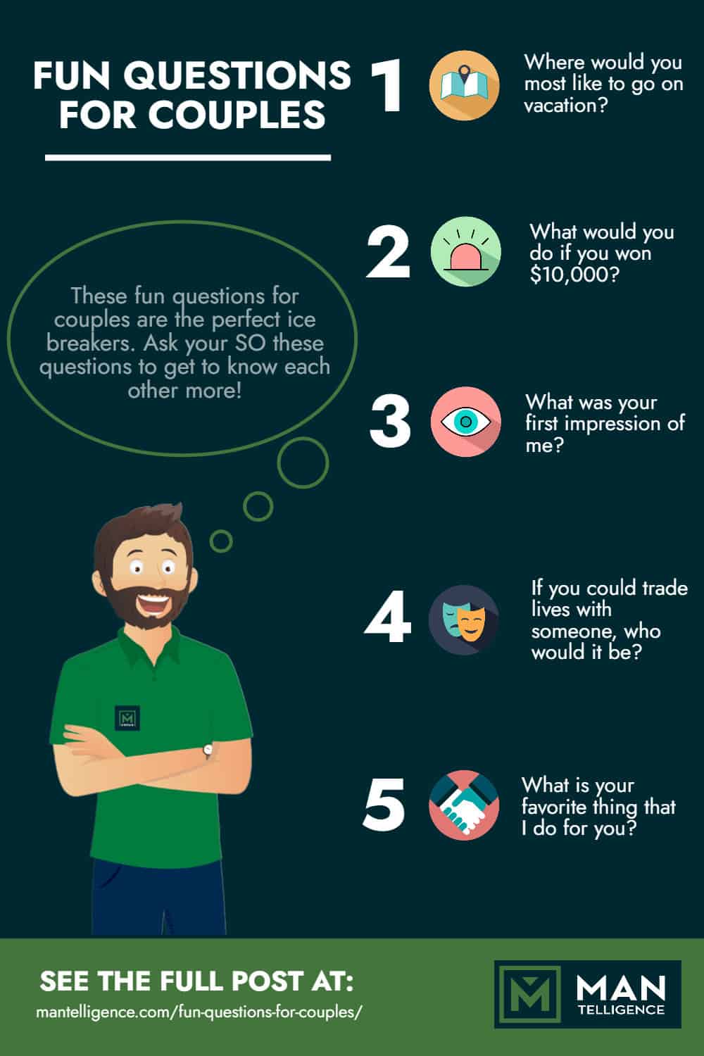 Fun questions for couples- Infographic