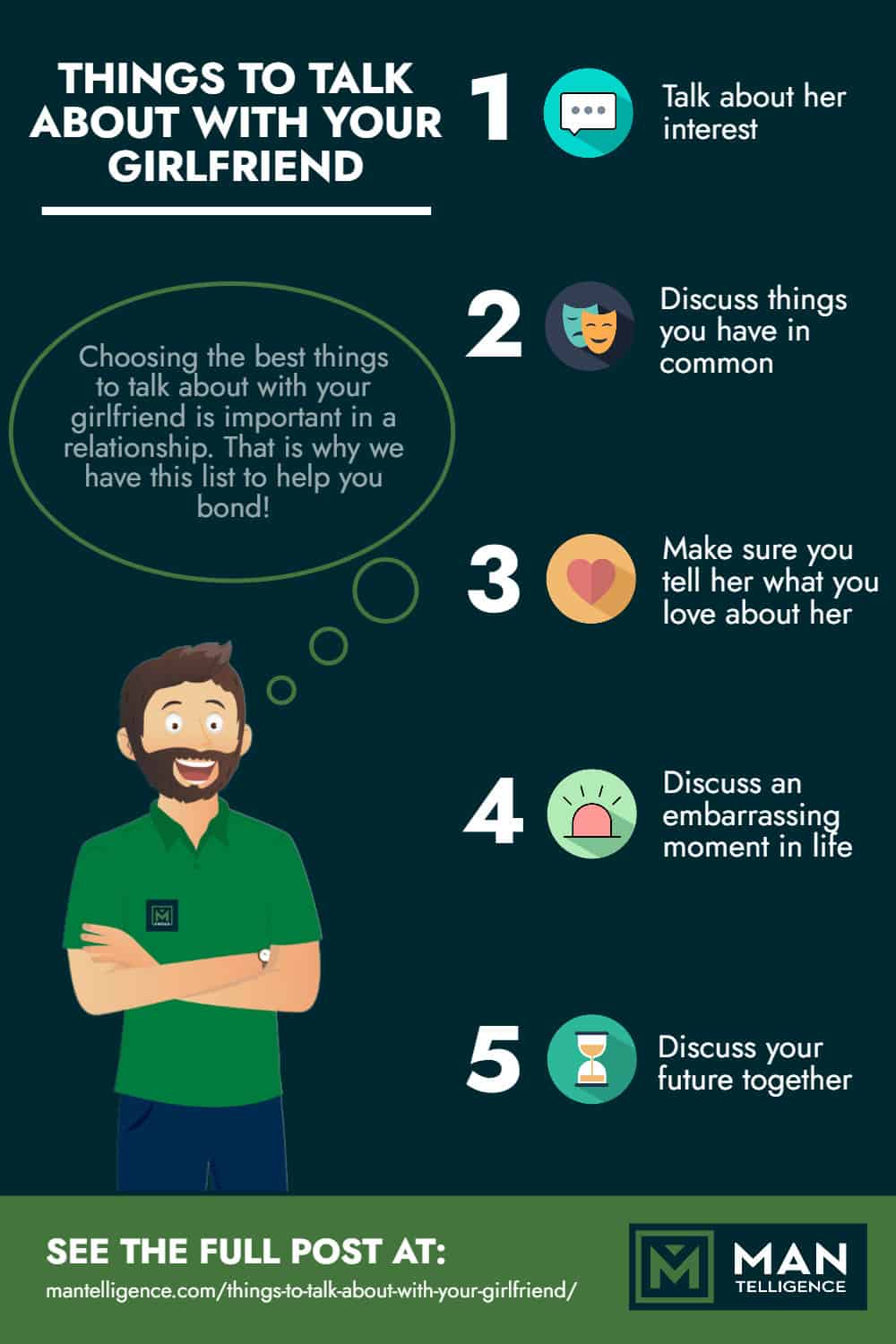 Things to talk about with your girlfriend- Infographic