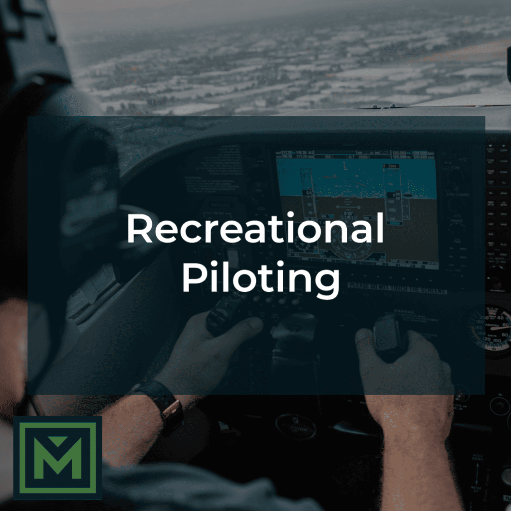 Recreational piloting.