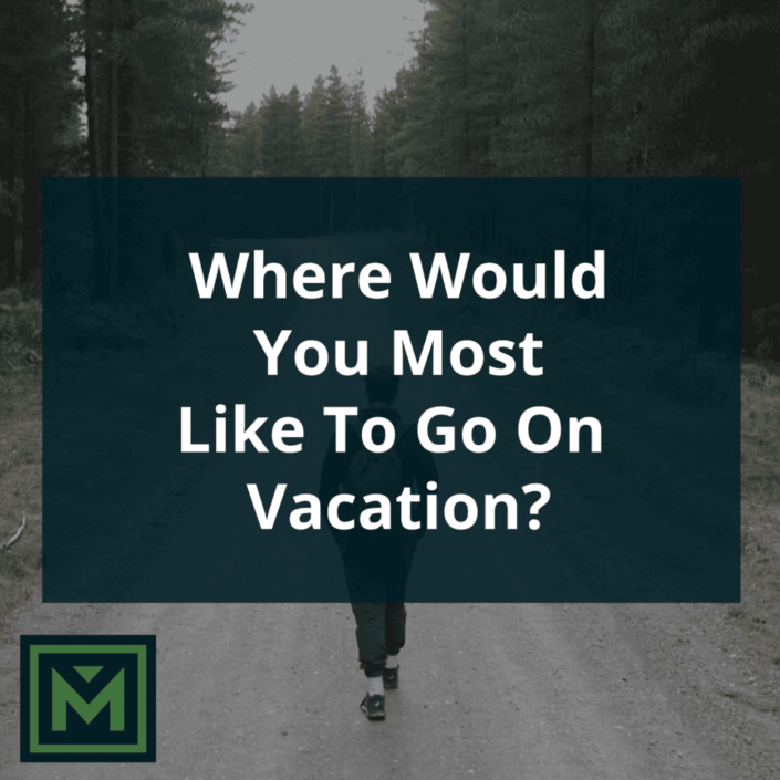Where would you most like to go on vacation?